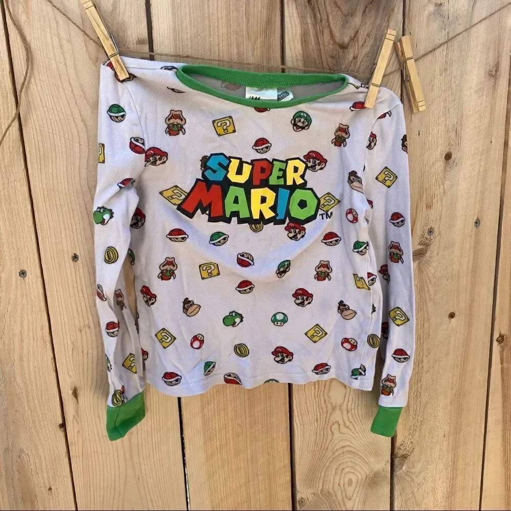 H&M Super Mario pajama set size 7